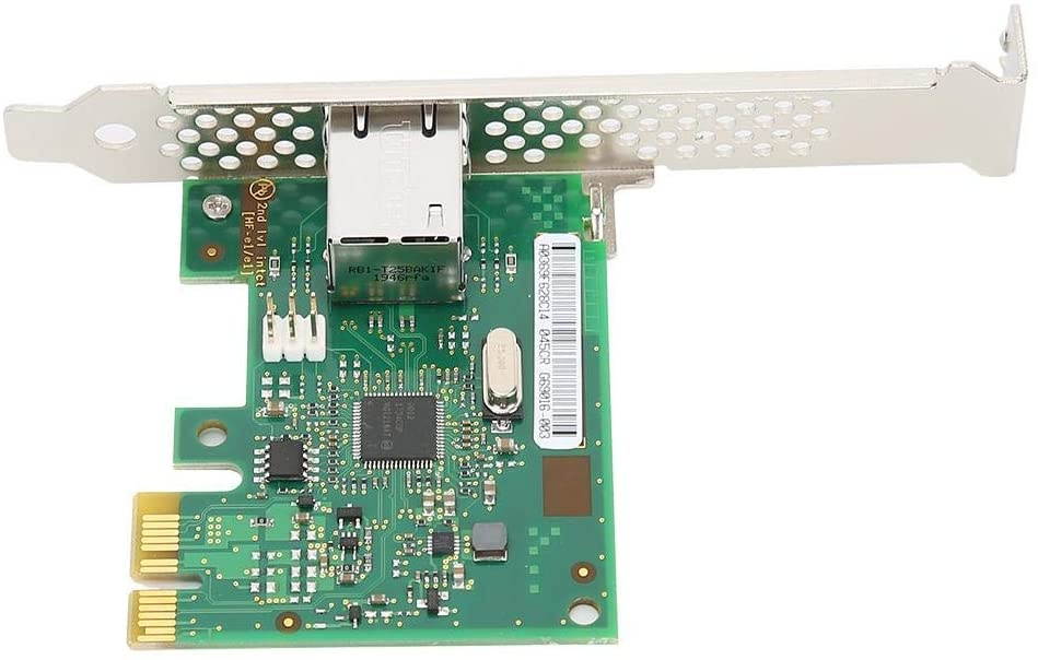 Zopsc Network Card, Server Network Card, PCIE x1 Gigabit Network Adapter Computer Accessory, for Intel I210AT Chip, with 2 LED Indicators