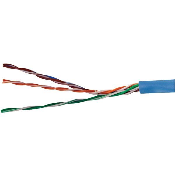 CAT-5E U/UTP Solid Riser CMR Cable, 1,000 Ft. (Blue)