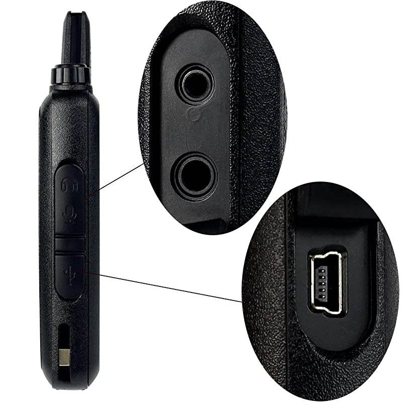 RT22 2 Way Radios Walkie Talkies,Rechargeable Long Range Two Way Radio,16 CH VOX Small Emergency 2 Pin Earpiece Headset,for School Retail Church Restaurant (Packed in Pairs with 5 Boxes)