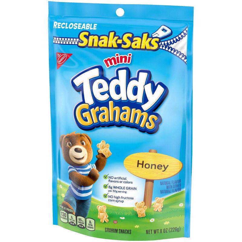 Teddy Grahams Honey Graham Snacks Snack-Sak - 8oz