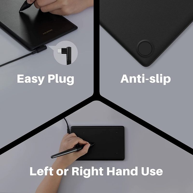 HUION Inspiroy H420X OSU Tablet Graphics Drawing Tablets Digital Writing Pad with 8192 Levels Battery-Free Pen, Compatible with Chromebook, Mac, PC or Android Mobile, 16 Pen Nibs Included