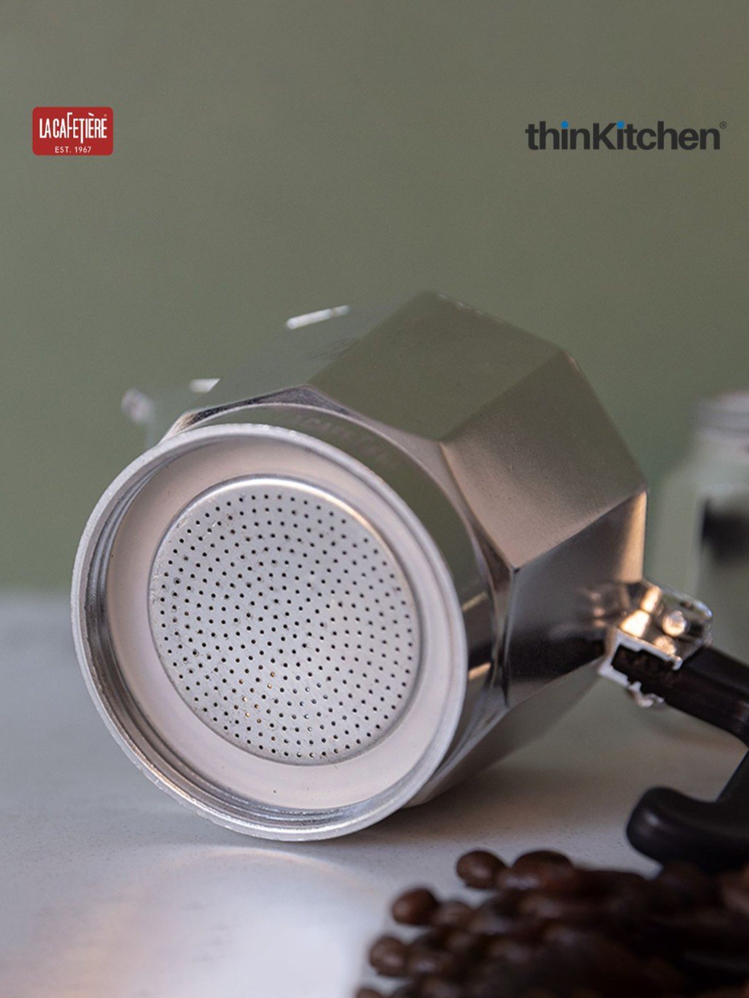 La Cafetiere Venice Silver Aluminium Espresso Maker