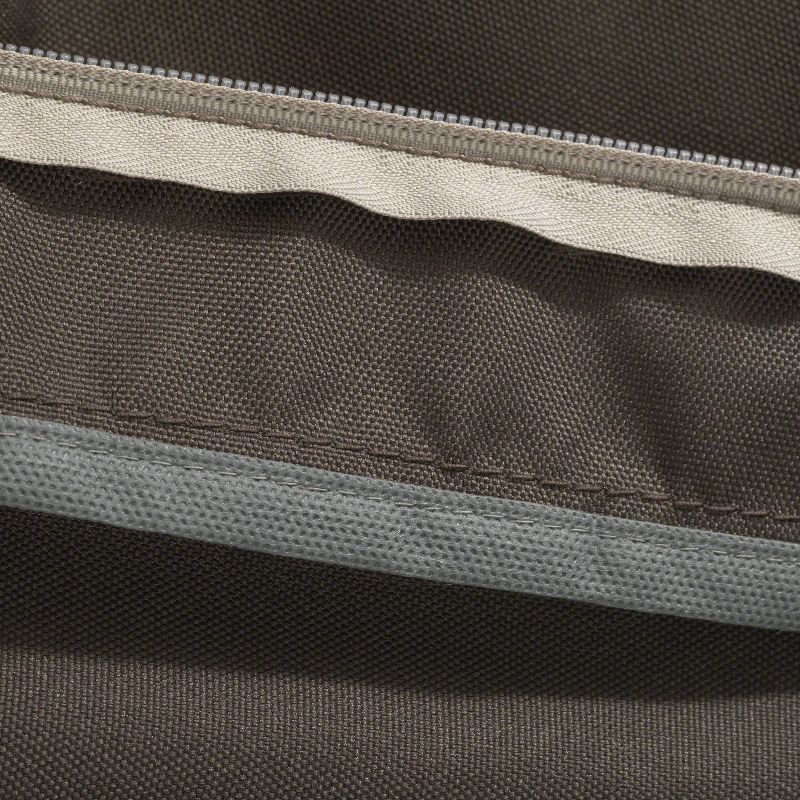 42" x 18" x 3" Ravenna Water-Resistant Patio Bench/Settee Cushion Espresso - Classic Accessories