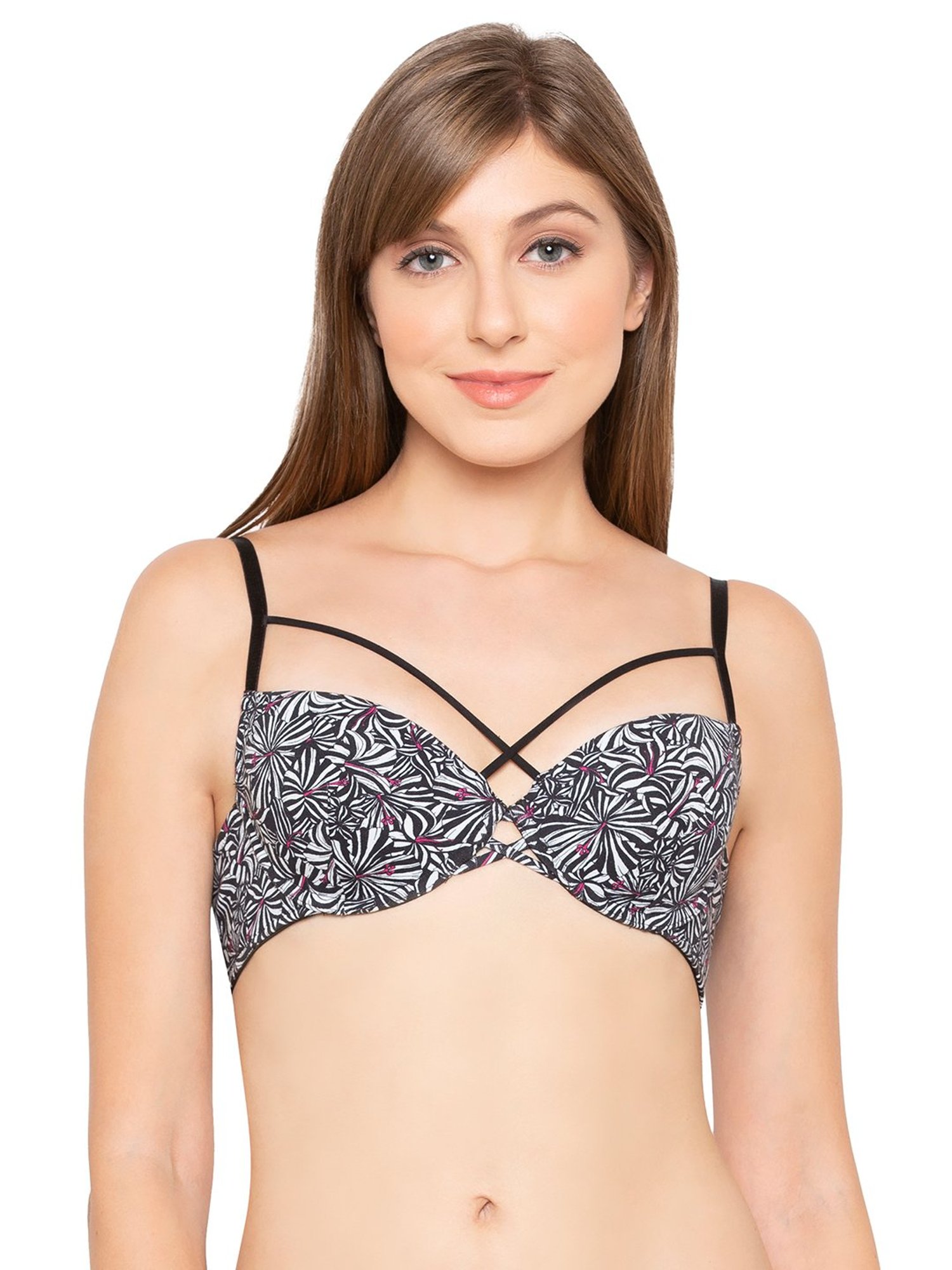 Candyskin Black & White Under Wired Padded T-Shirt Bra