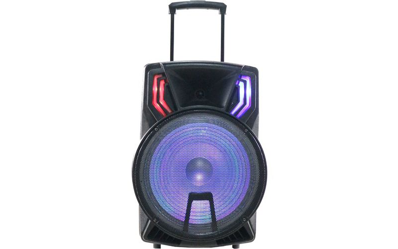 Naxa NDS-1514 Portable Bluetooth Speaker System - Black - Battery Rechargeable - USB