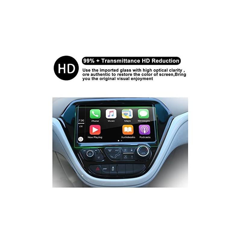 HD Tempered Glass Protectofo2017 2018 2019 Chevrolet Bolt EV 102Inch MyLink Touch Display Anti Scratch High Clarity CleaProtective Film