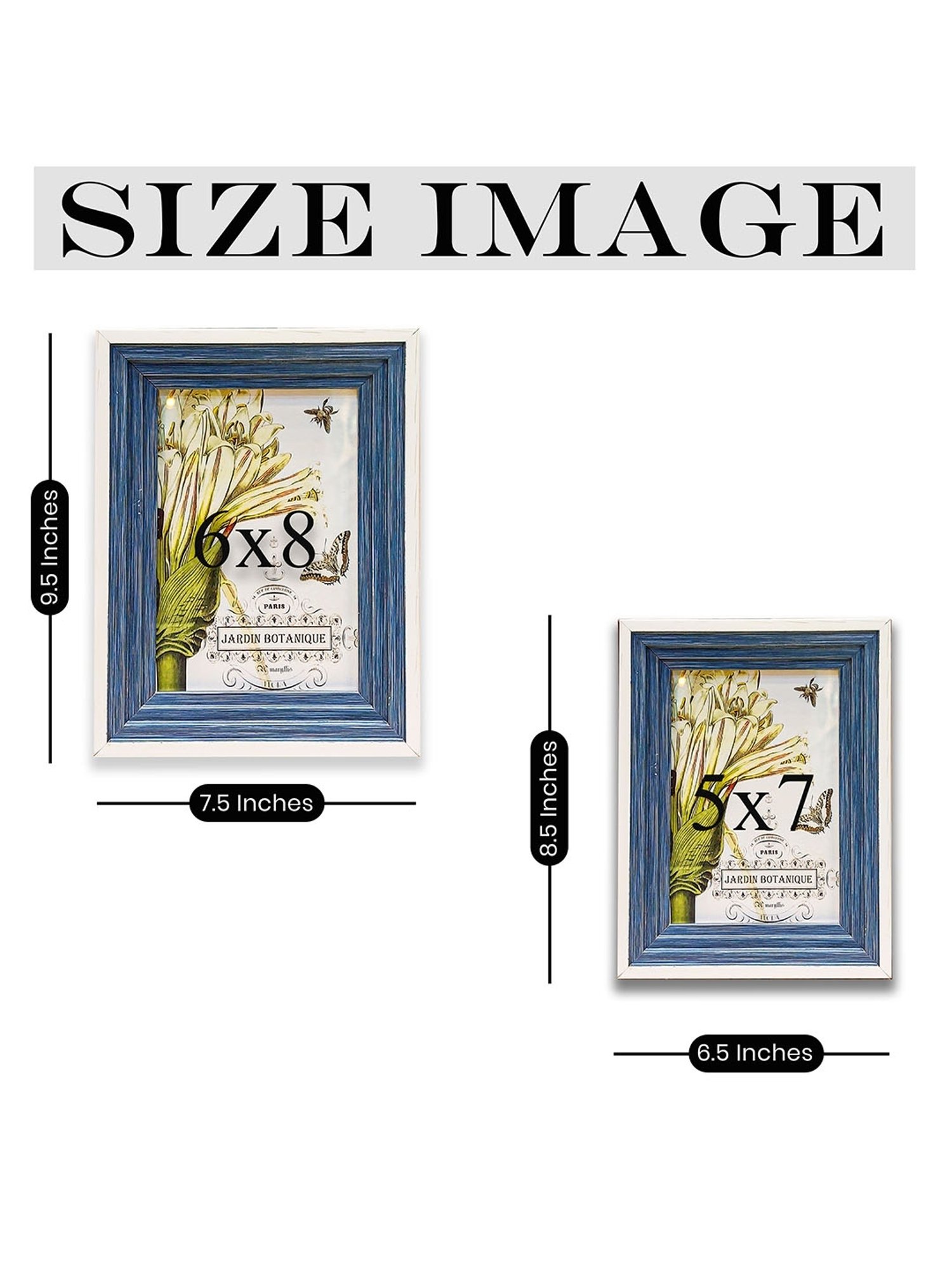 House This Kangto Brown & White Wood Photo Frame Gift Set