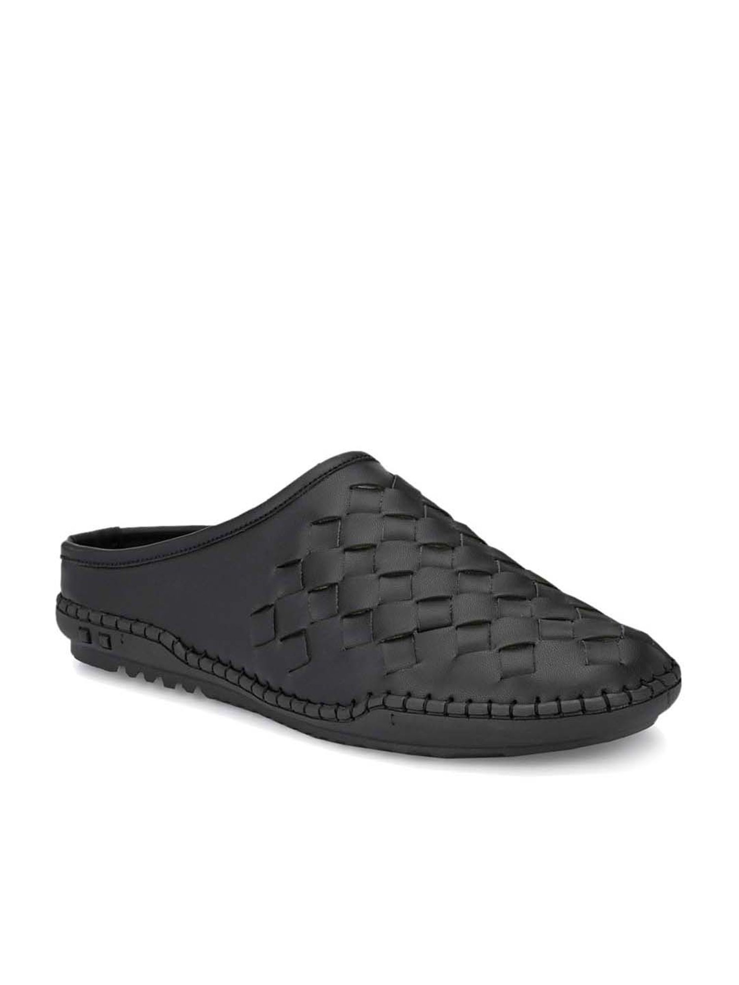 El Paso Men's Black Mule Shoes