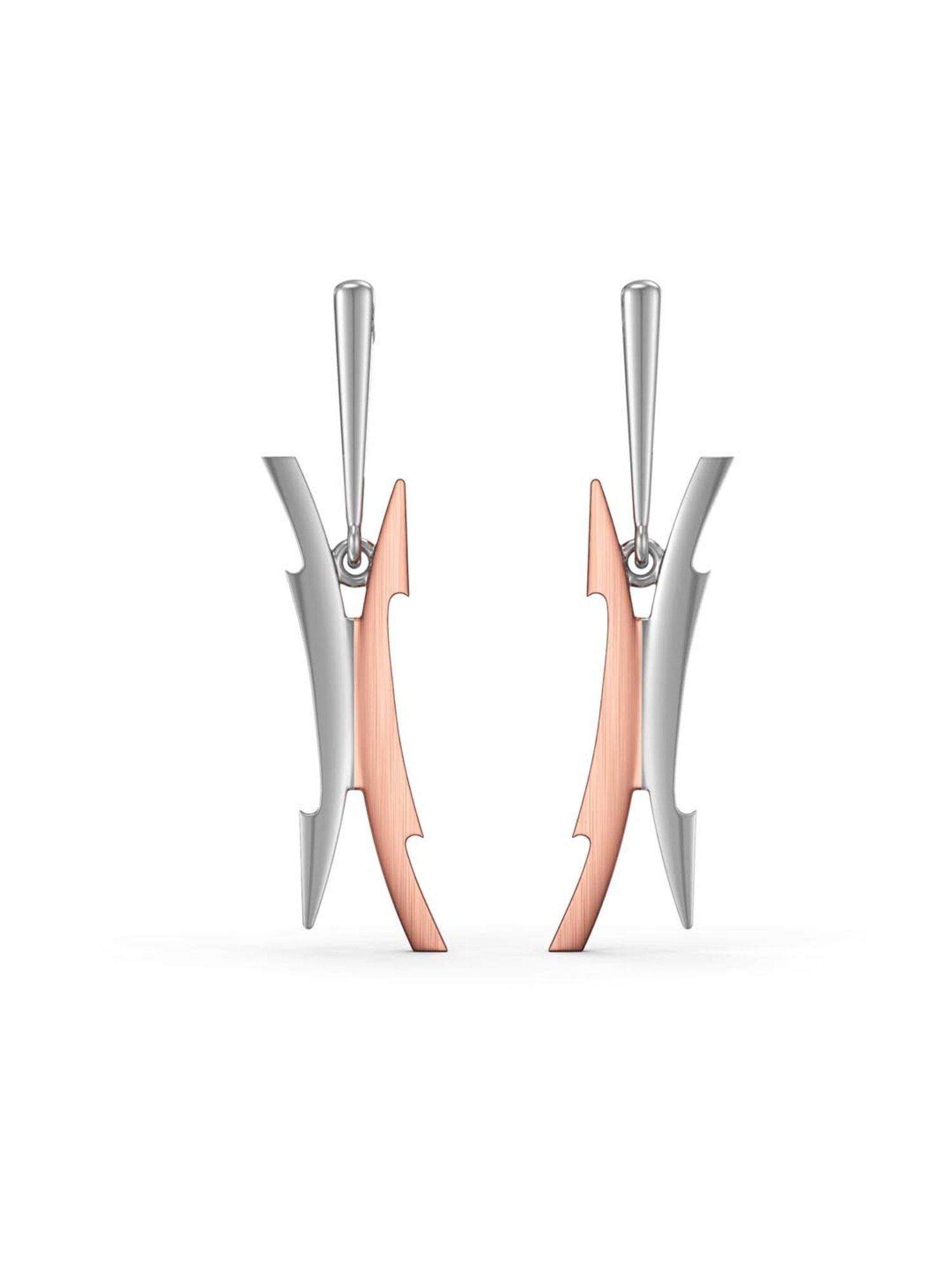 Joyalukkas 950 Platinum Sophisticated Dangle Earrings