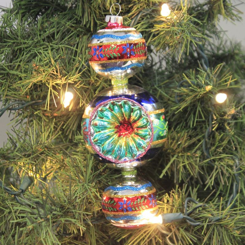 Shiny Brite 6.75" Cc 3 Ball Drop Reflector Ornament  -  Tree Ornaments