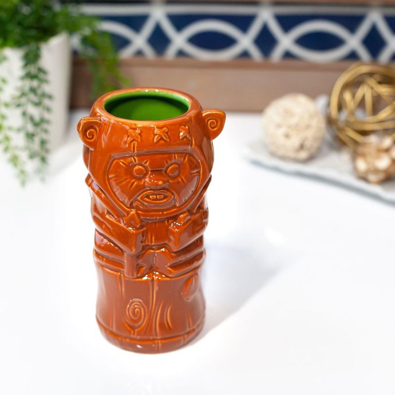 Beeline Creative Geeki Tikis Star Wars Wicket Ewok Mug | Crafted Ceramic | Holds 14 Ounces