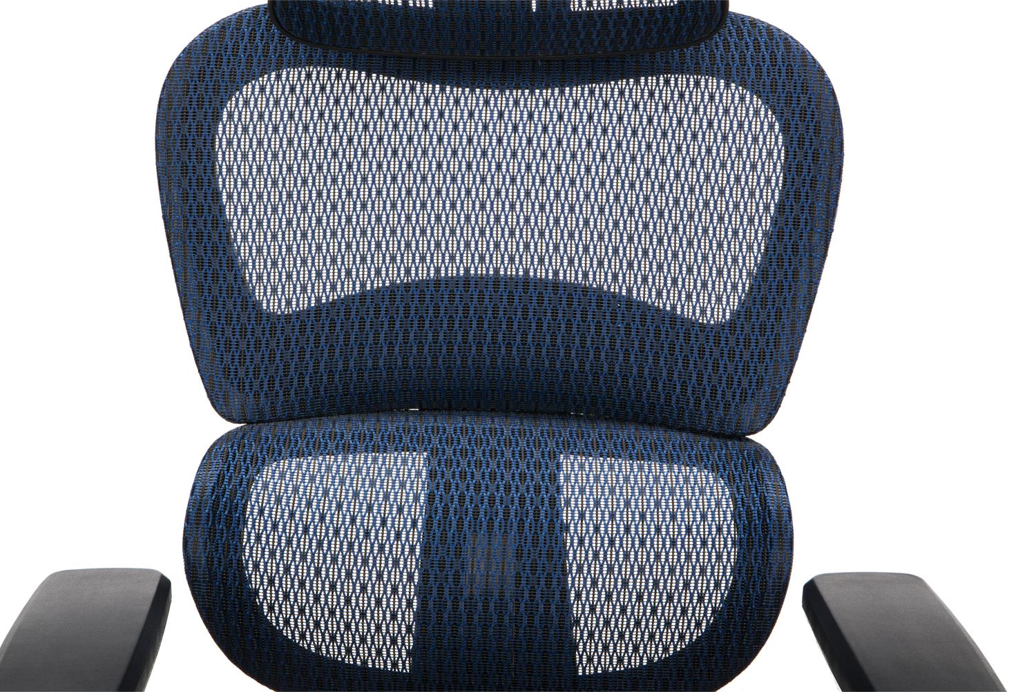 OFM Ergo Office Chair featuring Mesh Back and Seat with Optional Headrest, in Blue (540-BLU)