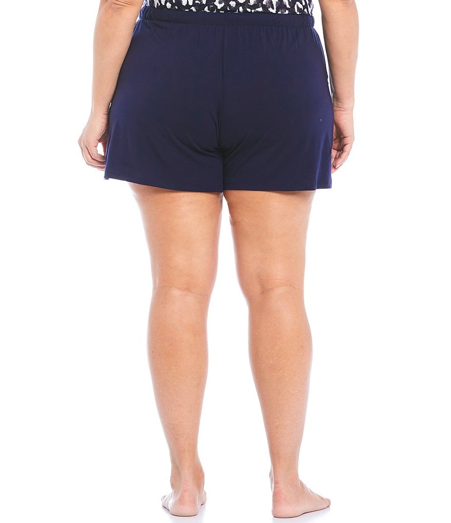 Nottibianche Plus Printed Jersey Knit Sleep Shorts