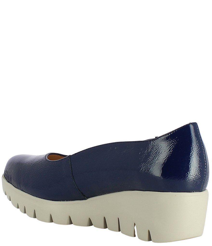 Wonders Loulou Patent Leather Extra Light Platform Wedge Pumps