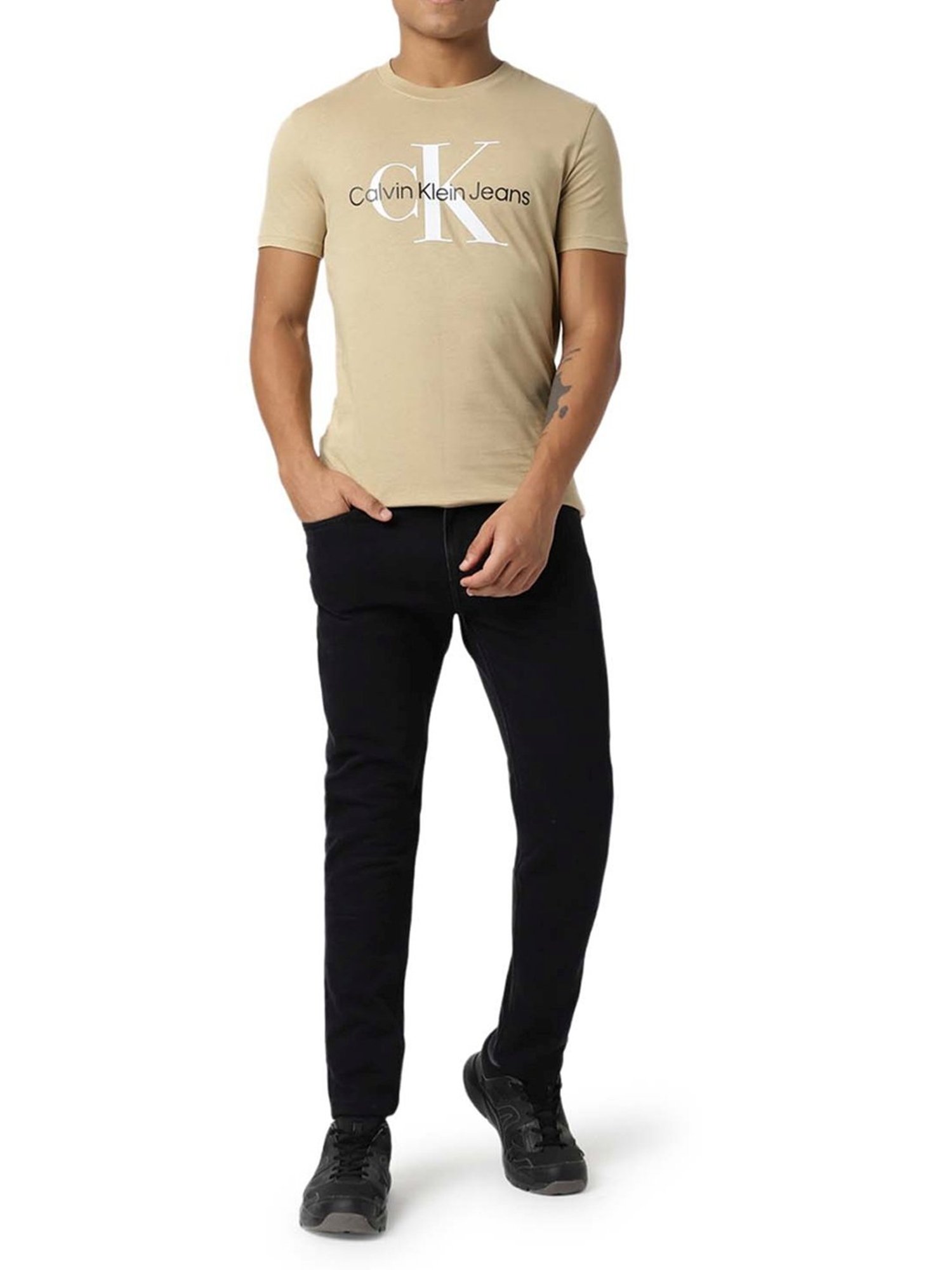 Calvin Klein Jeans Travertine Logo Slim Fit T-Shirt
