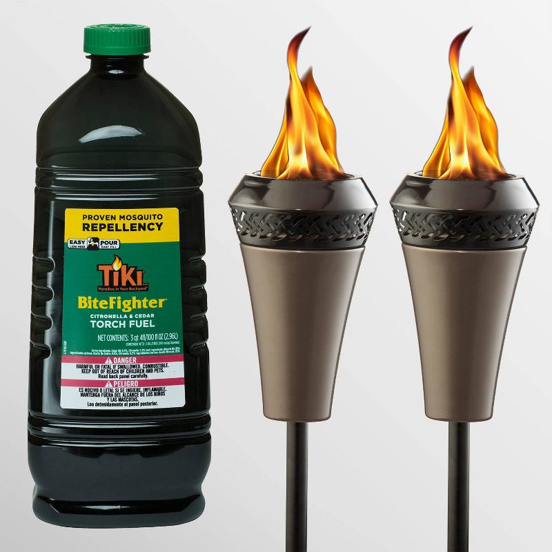 Tiki Brand 2 Island King Torches with 100oz BF Bottle