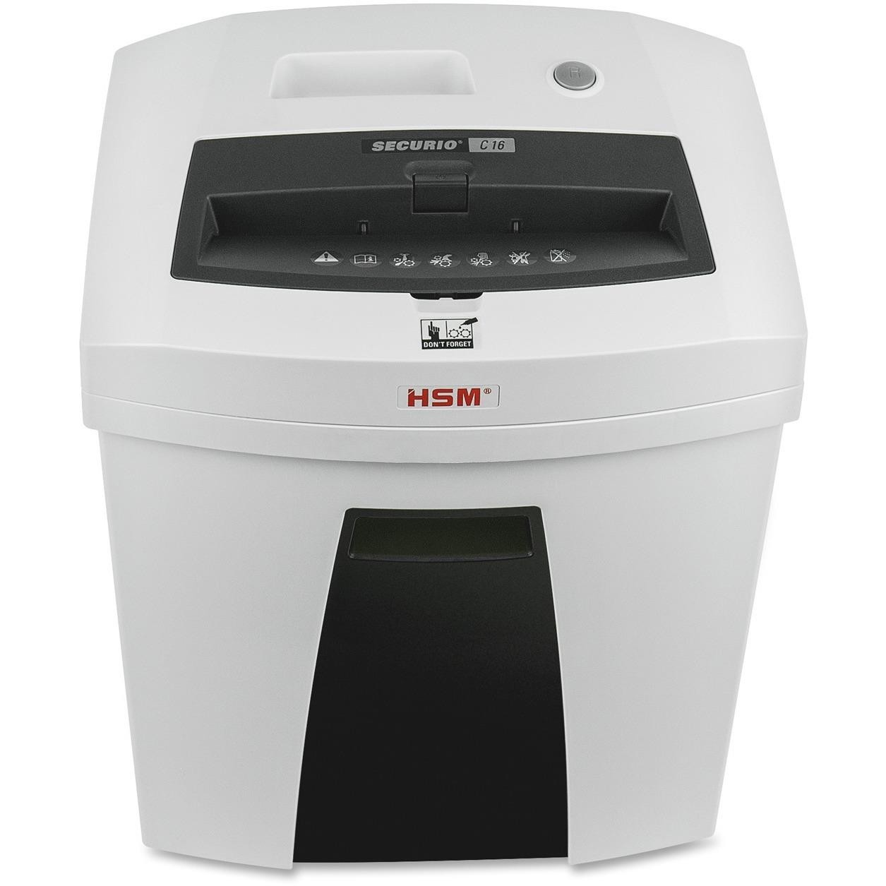 HSM Securio C16c, 6-7 Sheet, Cross Cut, 6.6-gallon Capacity