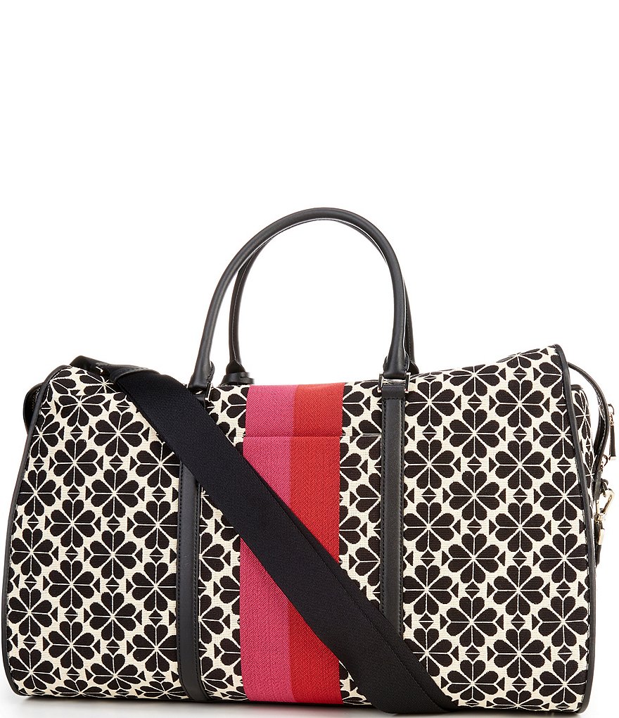 kate spade new york spade Flower Jacquard Stripe Large Weekender Bag