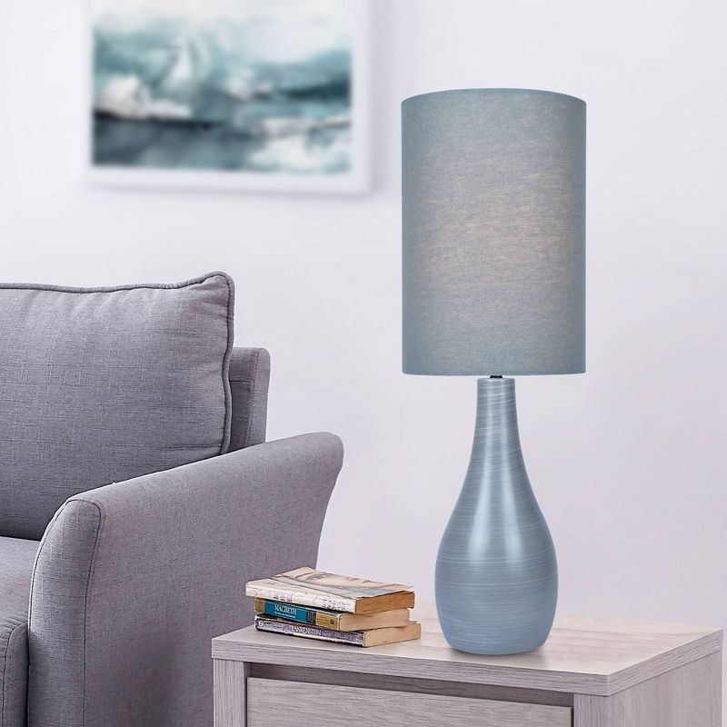 Quatro Table Lamp Brushed Gray  - Lite Source