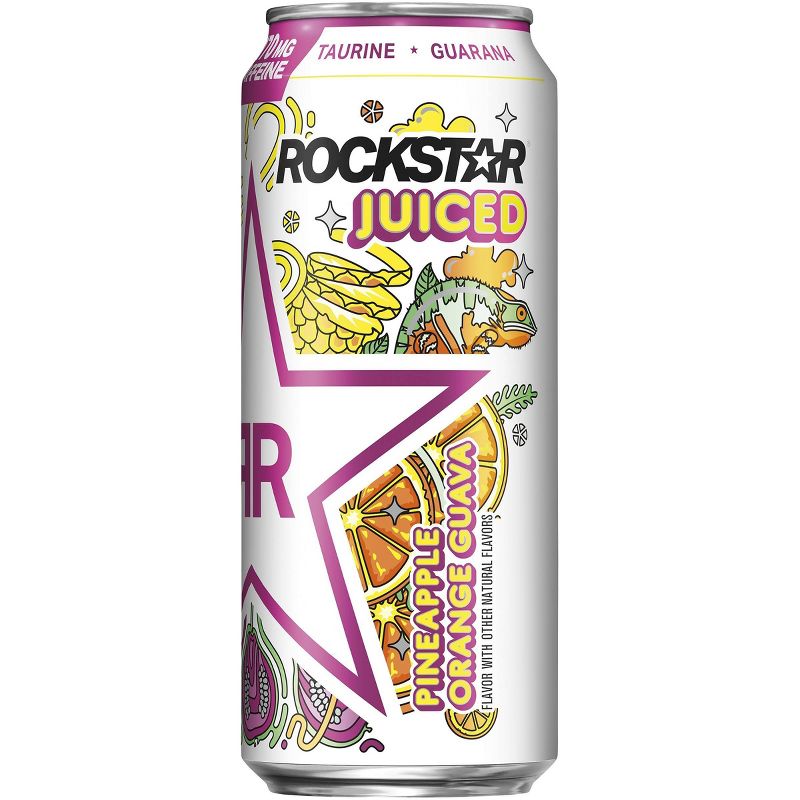 Rockstar Juiced Pineapple Orange Guava Energy Drink - 15 fl oz can