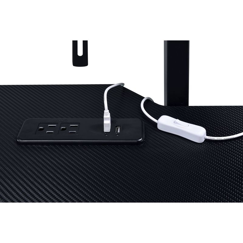 Canzi Gaming Desk with USB Port Black - Acme Furniture