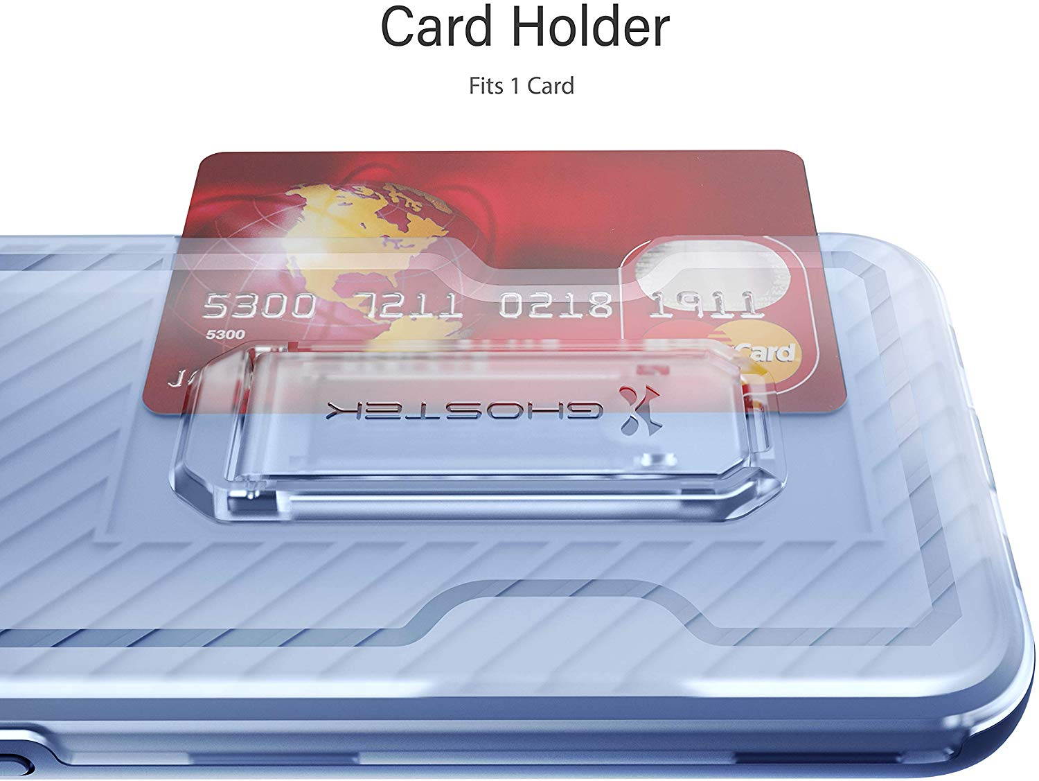 Ghostek Iron Armor Belt Clip iPhone 11 Holster Case with Kickstand and Card Holder Slot Slim Shockproof Design Heavy Duty Protection Wireless Charging Compatible 2019 iPhone 11 (6.1 Inch) - (Blue)