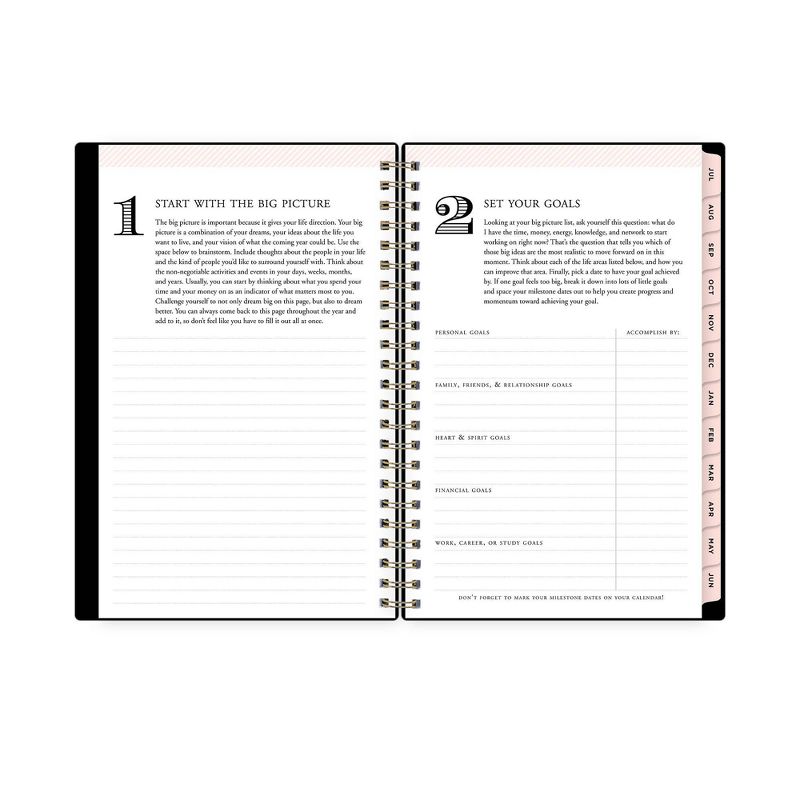 2021-22 Academic Planner 5" x 8" Flexible Plastic Cover Wirebound Weekly/Monthly Black - Day Designer