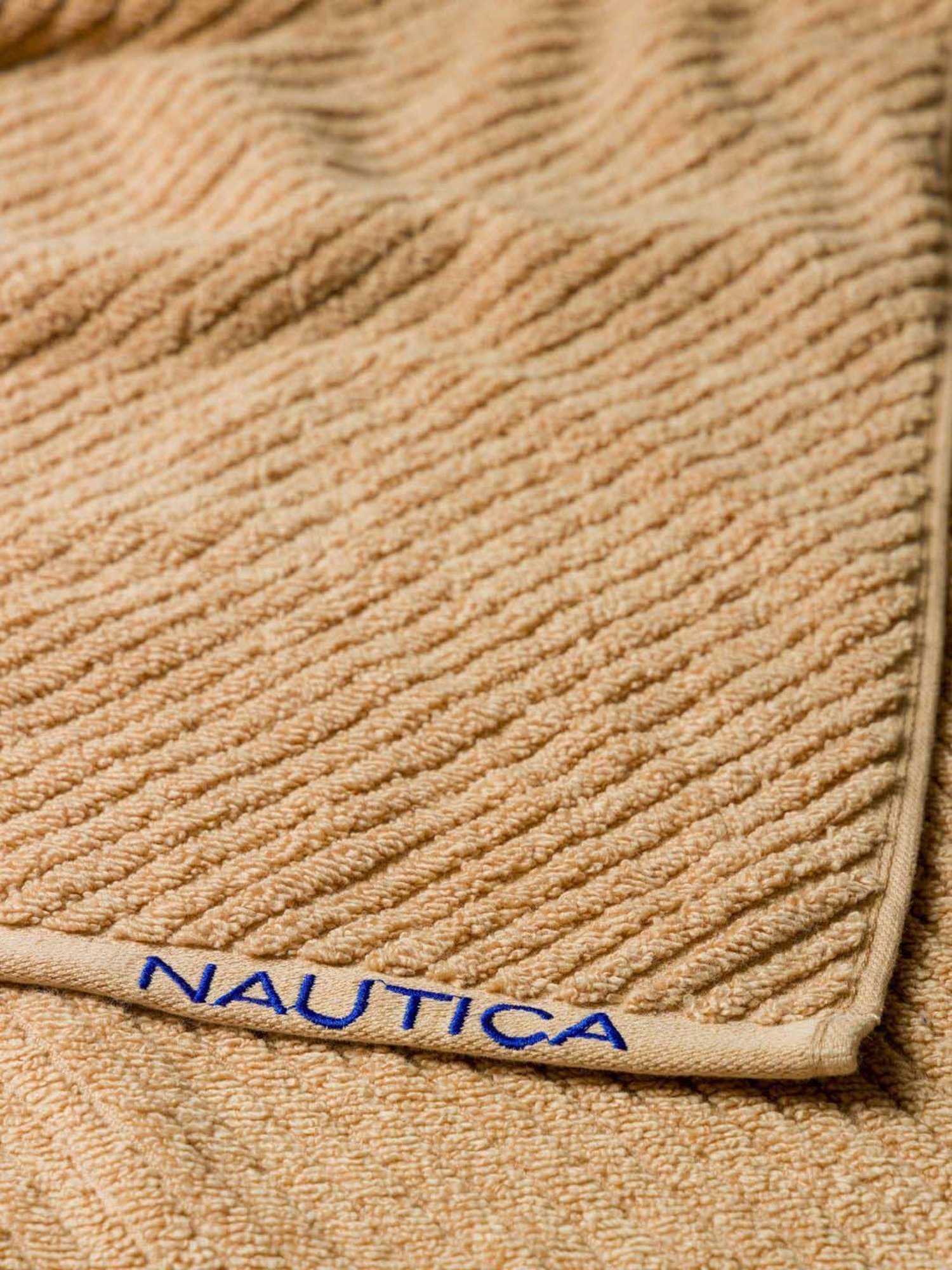Nautica Cross View Wheat, Lilac & Grapemist Cotton 600 GSM Fluffy Zero Twist Hand Towel - Set of 6
