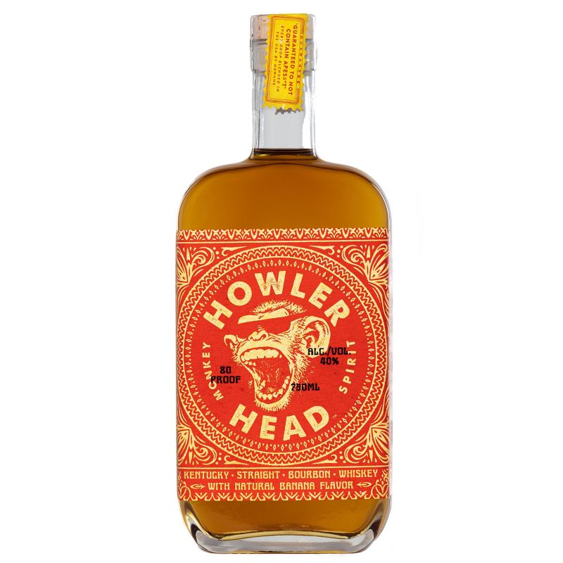Howler Head Banana Flavored Bourbon Whiskey - 750ml Bottle