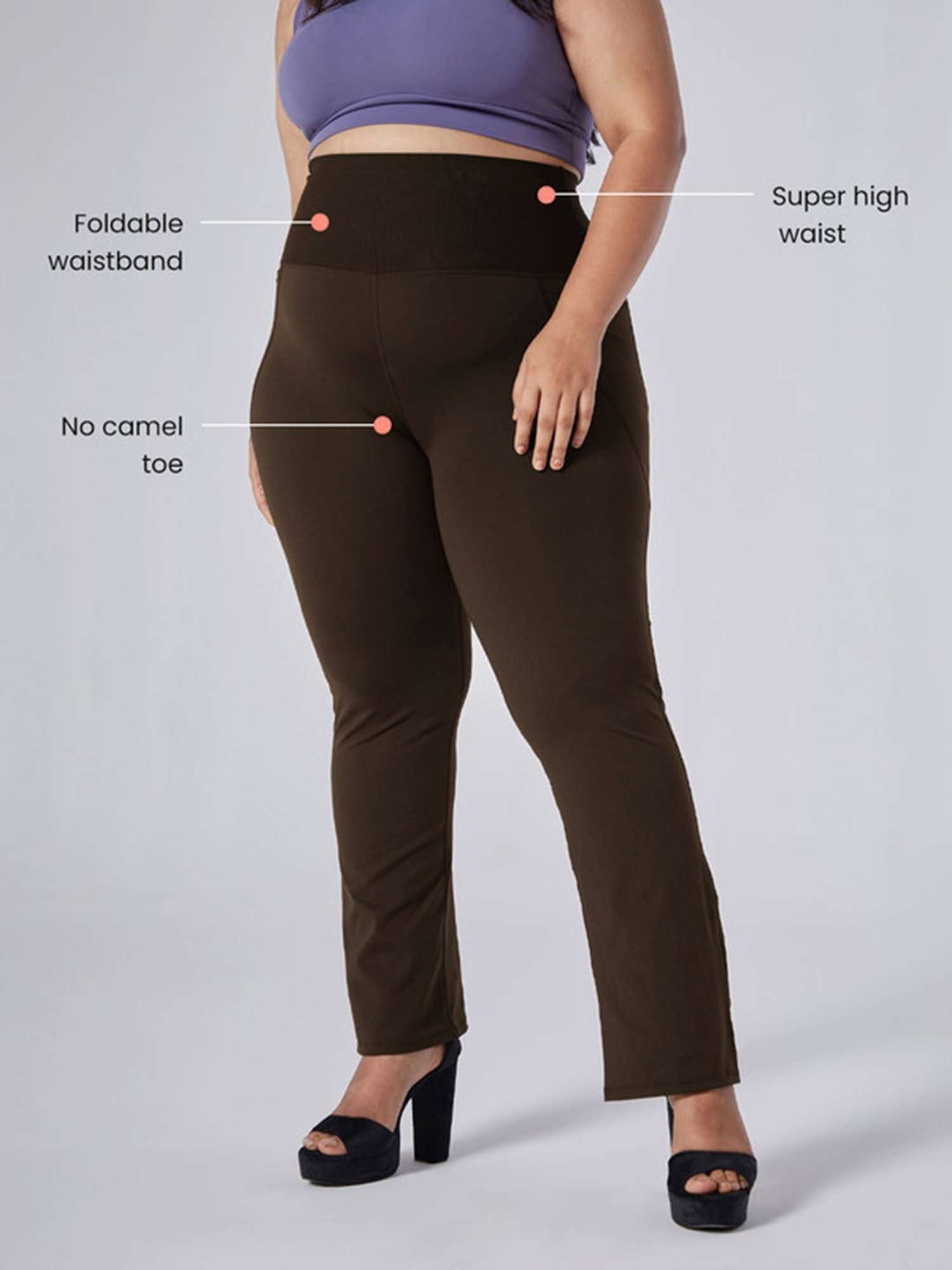 BlissClub Brown The Ultimate Flare Pants - Tall