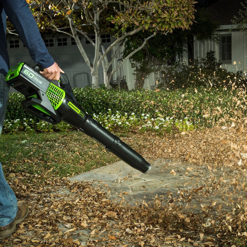 Greenworks 2402302-RC Pro 60V Max Lithium Ion 540-CFM 140-MPH Heavy-Duty Brushless Cordless Electric Leaf Blower (Tool Only)