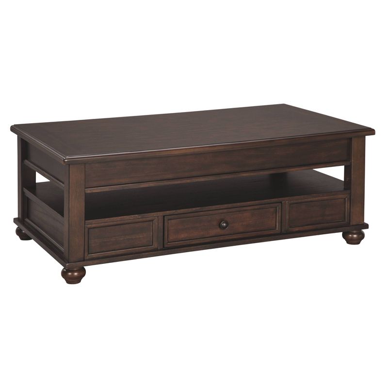 Barilanni Coffee Table with Lift Top Dark Brown - Signature Design by Ashley