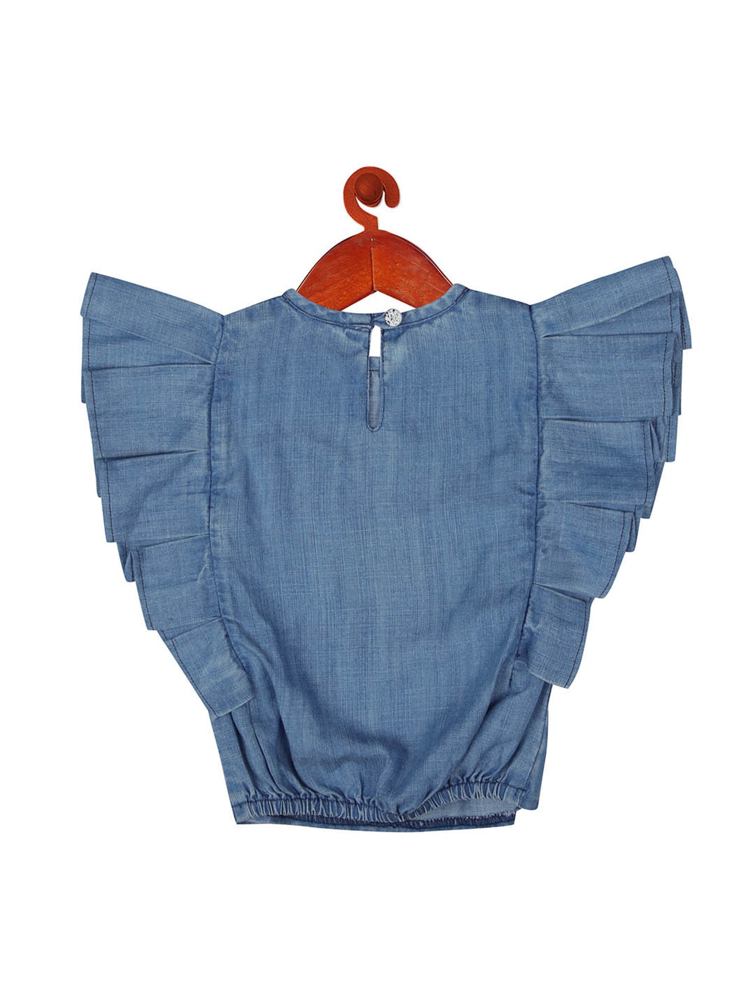 Tiny Girl Blue Printed Top