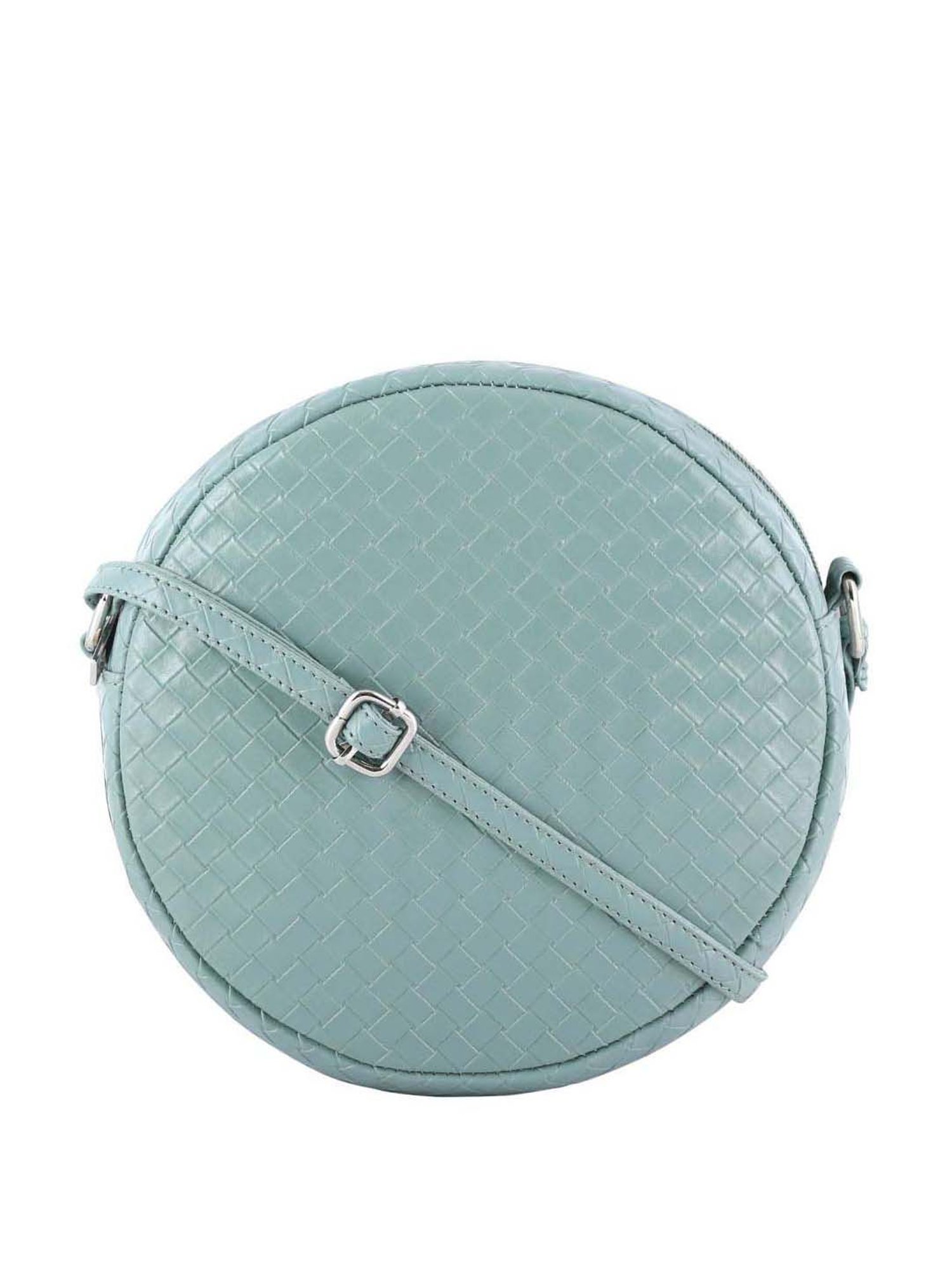 Toteteca Circle Green Textured Medium Sling Handbag