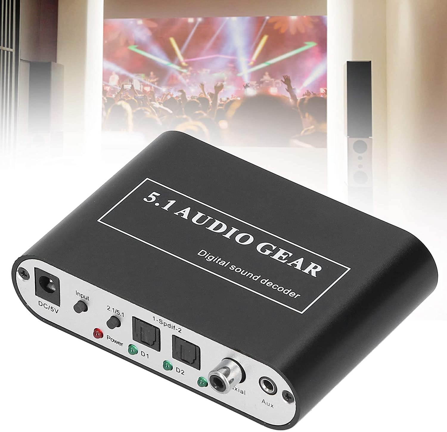 Estink Digital Audio Decoder, High Compatibility USB Port Sound Converter, Support U Disk Playback, Network Player, Hd Tv, Blu-Ray DVD, Ps3, Xbox 360 / Dm500S / Dm800Hd(US)