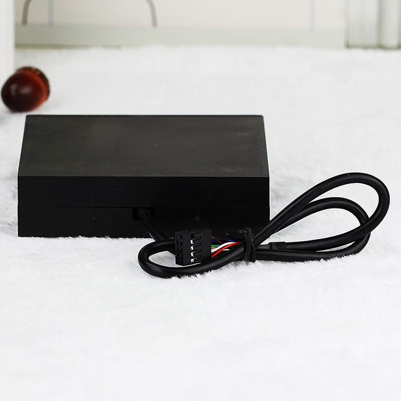 All In 1 USB 2.0 3.5" Floppy Bay Front Panel SDHC Micro SD MMC CF XD TF Flash Memory Internal Card Reader w/ USB Port Hub,LED