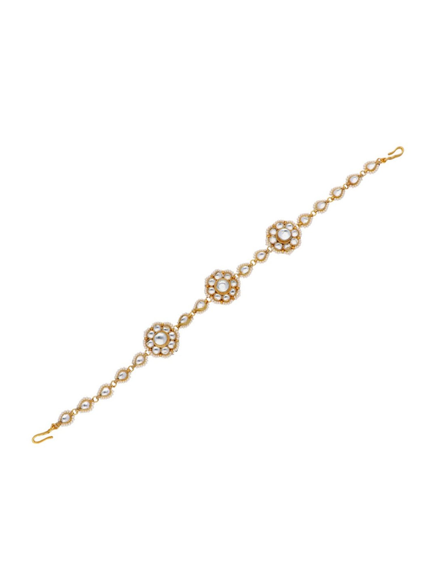 Curio Cottage Bridal Flowers of Kundan Sheeshphool or Matha Patti