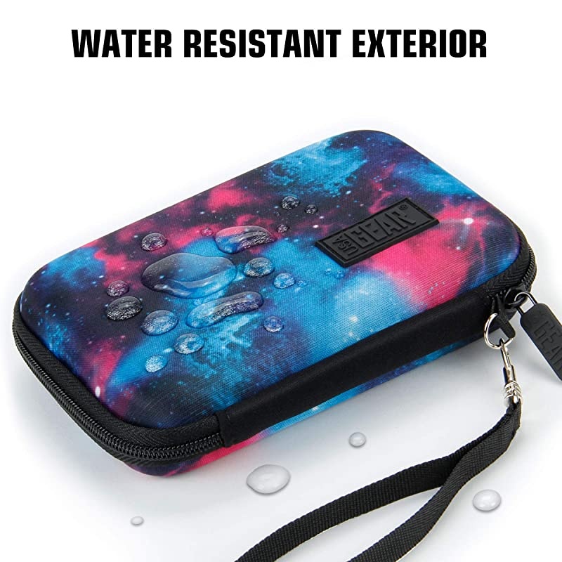 Travel Electronics Organizer 65 Inch Zipper Case with Hard Shell Case Exterior and Accessory Pocket Charger Organizer Accessory Organizer Cable Travel Organizer and More Galaxy