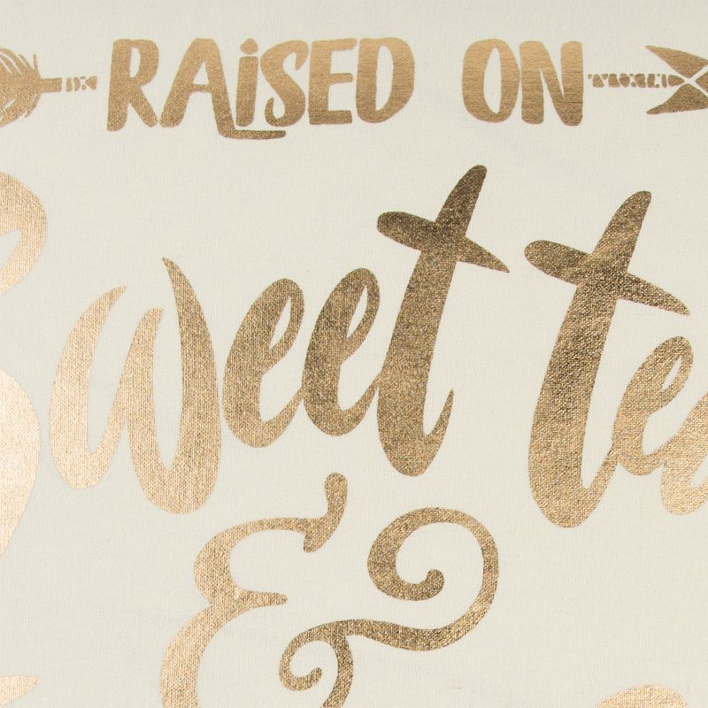 Simply Southern Word Throw Pillow Gold - Rizzy Home