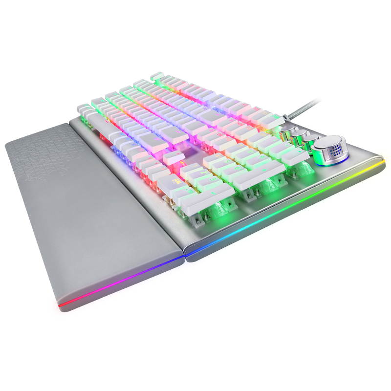 Glorious Modular Mechanical Gaming Keyboard (GMMK)- Barebone Edition (DIY Assembly Required) (Full Size, Black) + Glorious Black Aura Keycaps (Bundle)