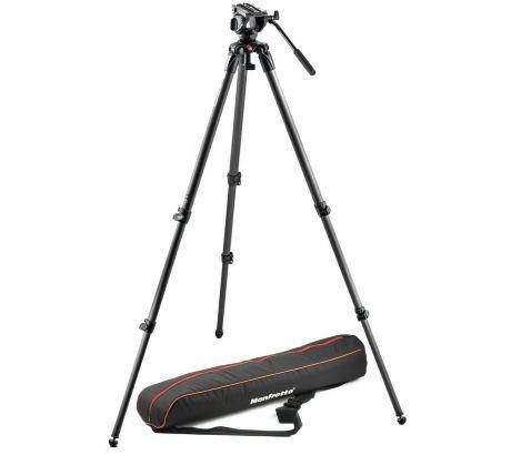 Manfrotto MVH500AH Head with 755CX3 Legs and Bag