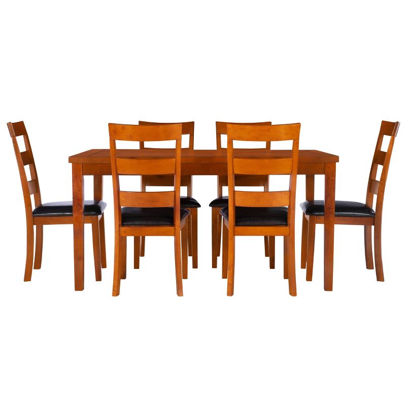 7pc Clinton Dining Set Cherry - Powell Company