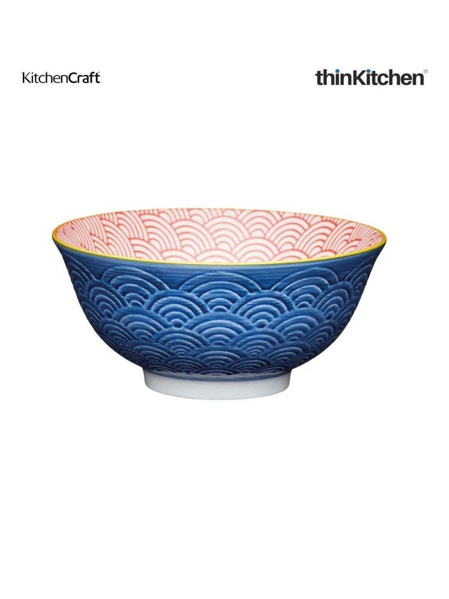 KitchenCraft 3-Piece Multicolor Medium Greek Style Ceramic Bowl Set