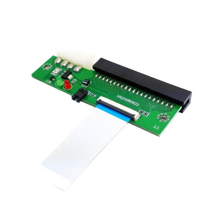 ZIF CE 1.8 Micro Drive 50pin to 3.5" IDE 40 Pin PC Adapter with Cable