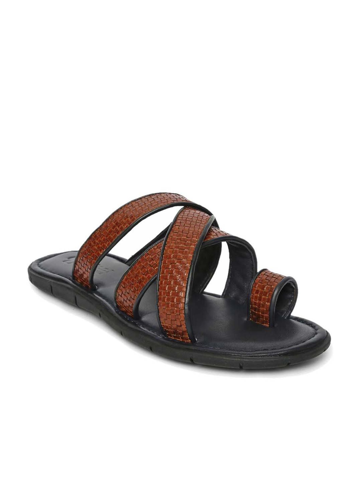 Gabicci Men's Rich Tan Toe Ring Sandals