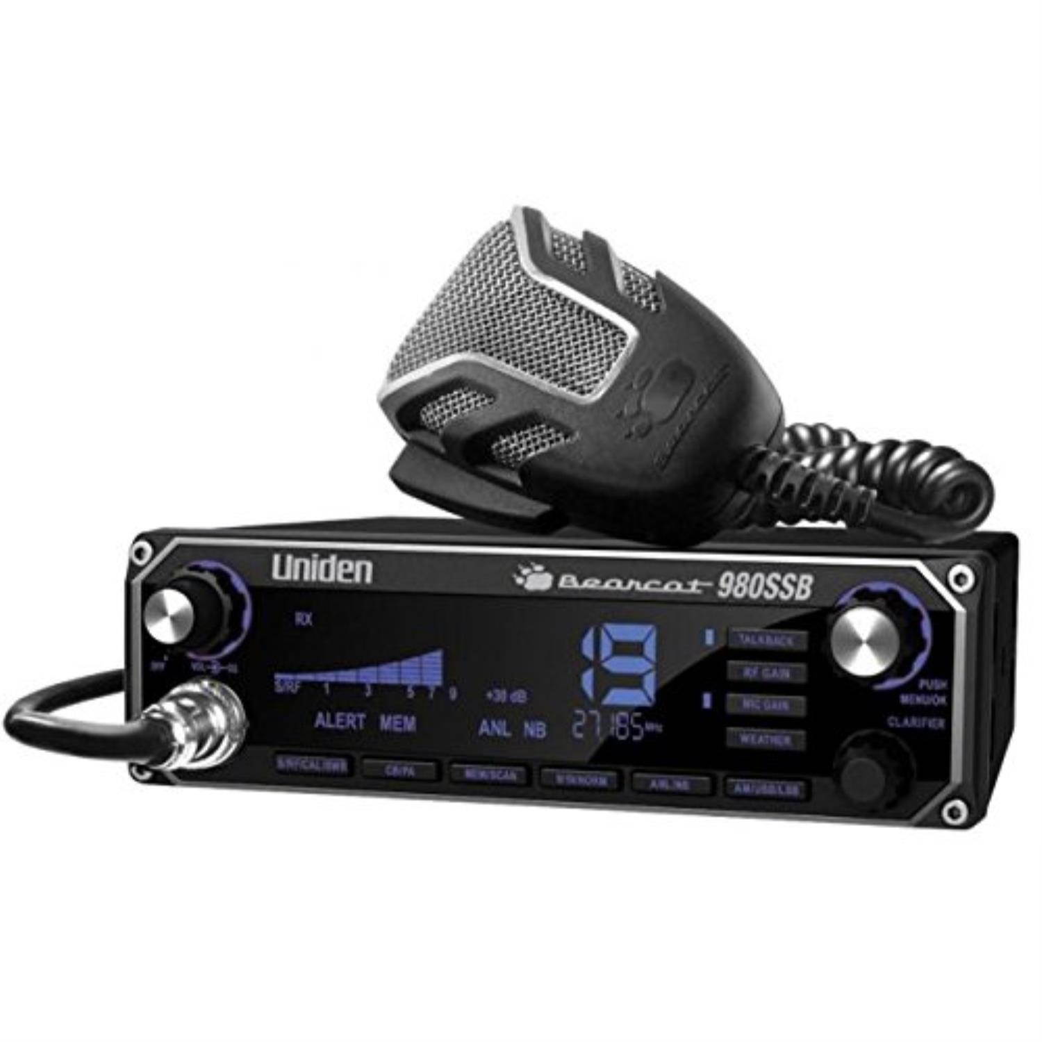 uniden bearcat 980 40channel ssb cb radio w/ 7color digital display