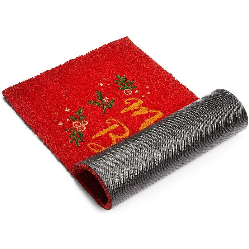 Evergreen Flag Cambridge Welcome Burlap Sassafras Switch Mat - 22" Long x 10" High