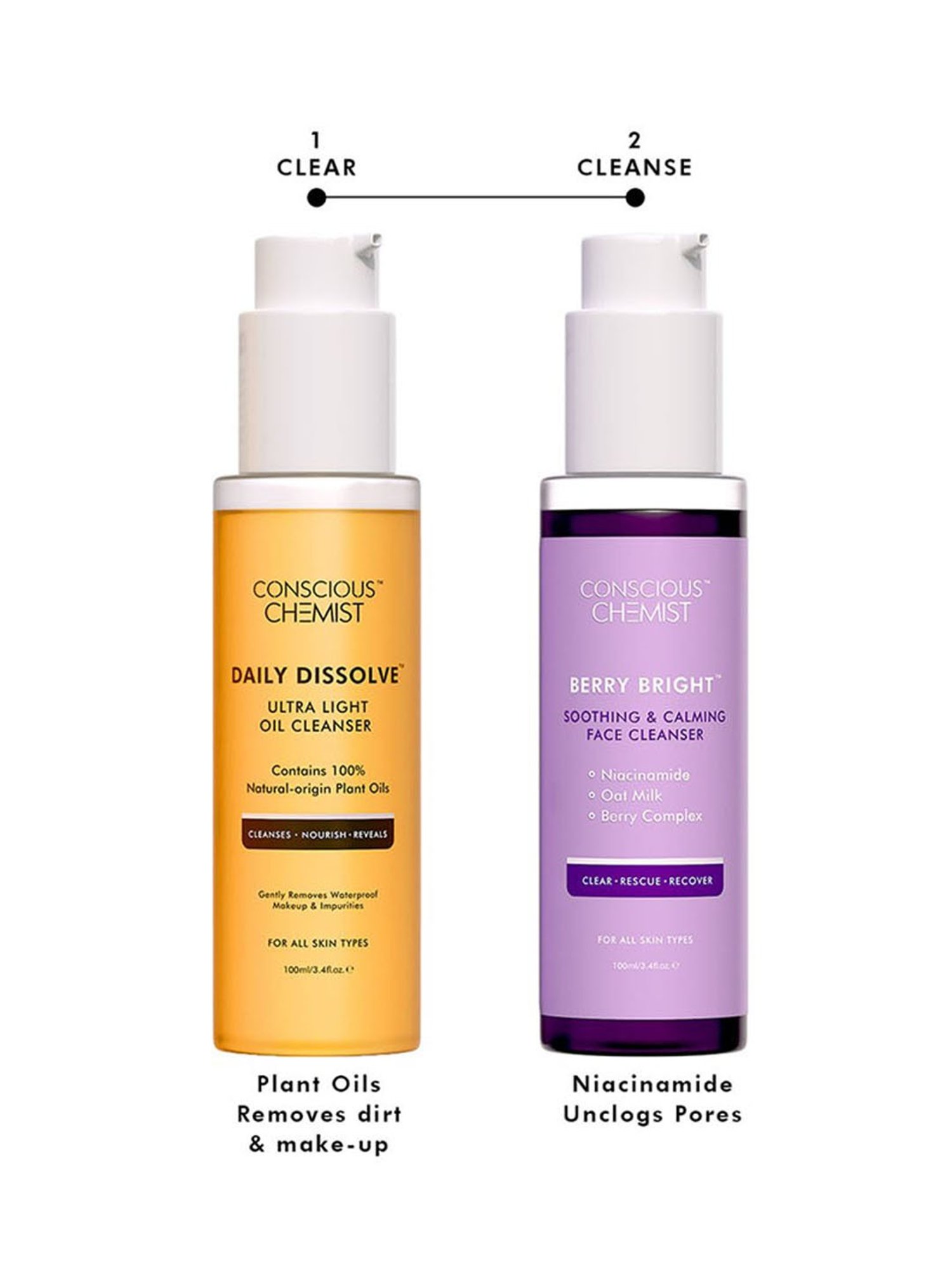 Conscious Chemist Brightening Double Cleanse Kit