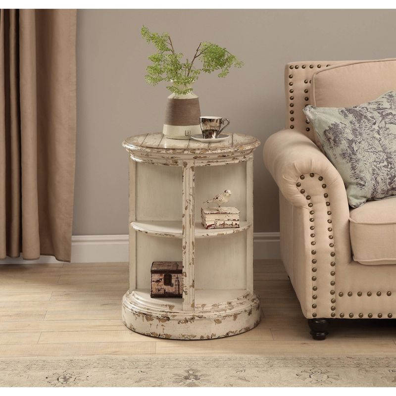 Benton Round Accent Table Cream - Treasure Trove Accents