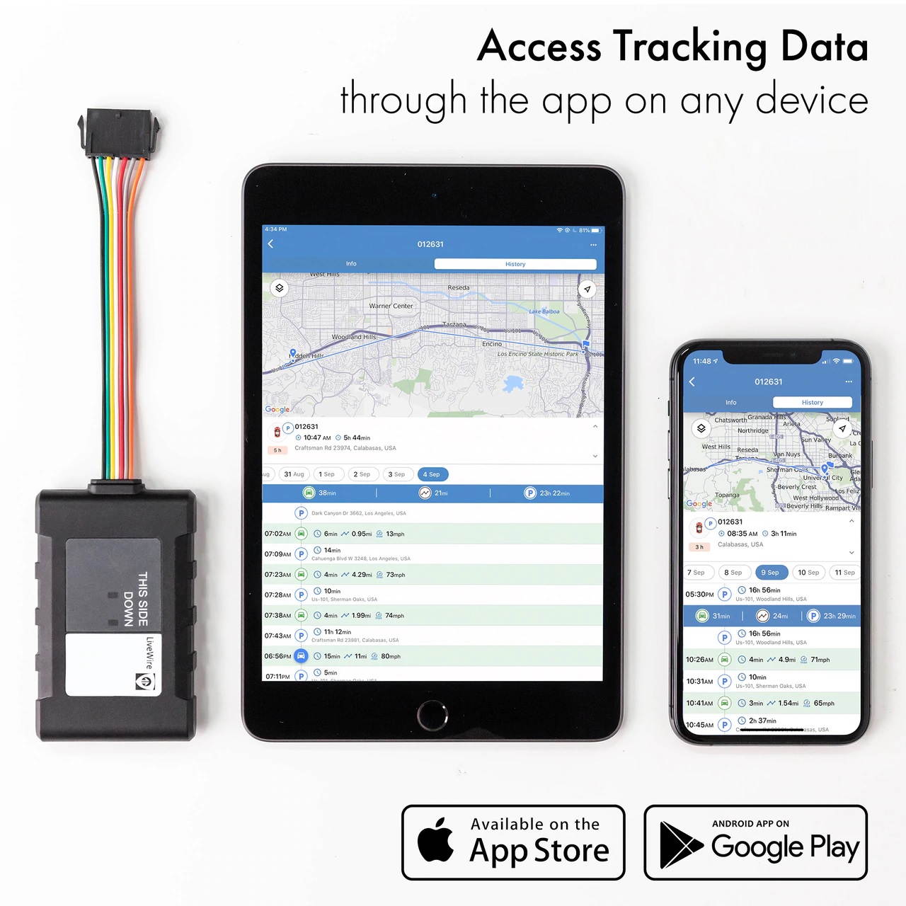 Livewire 4 GPS Tracker with OBD Connector Without Professional Installation. Subscription Required!